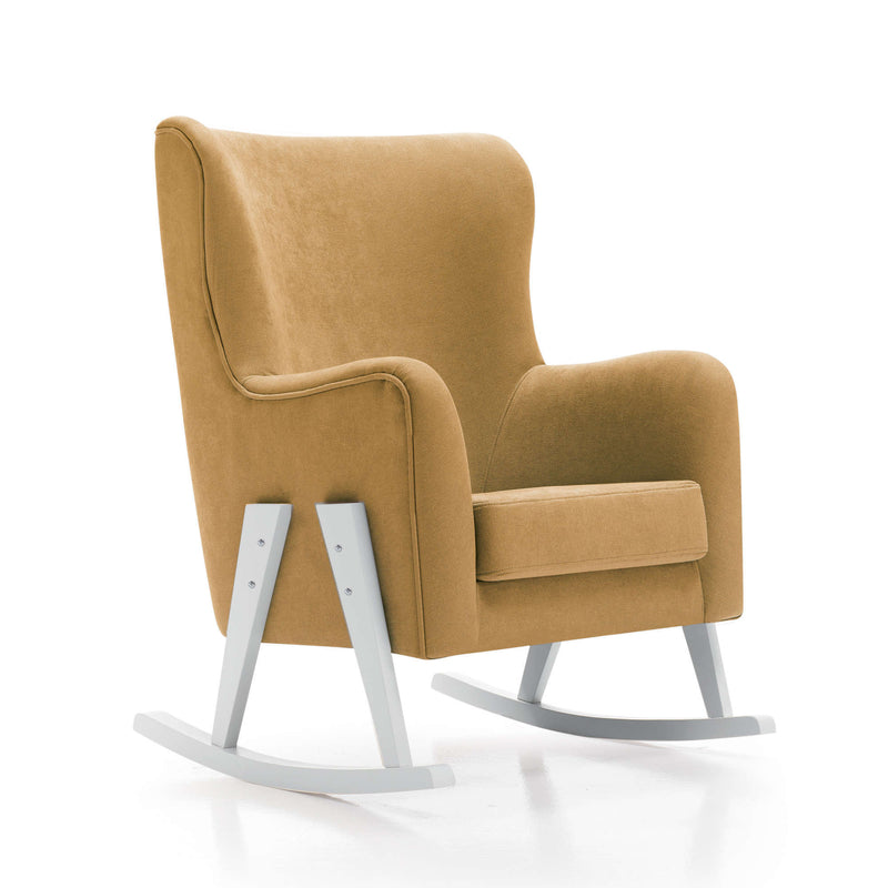 Glam fabric nursing chair with white legs · Glam · SL119T-B