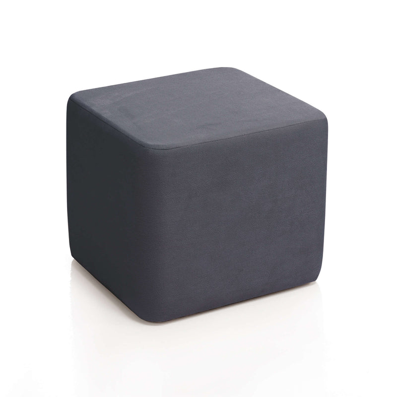 Square pouf in anthracite fabric (43,5 cm x 43,5 cm) · SP105T-T069E