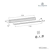 Kit co-sleeping para berço Crea Due e Crea Tre 70x140 cm · WCO300-70