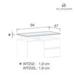 Top lid for 2 modules Modular chest · WT202-G30