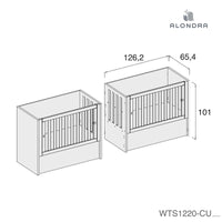 Fussteil zu trennen Verwandelbares Babybett Duplo · WTS1220