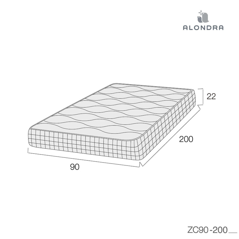 Medidas colchón viscoelástico para cuna convertible o cama juvenil