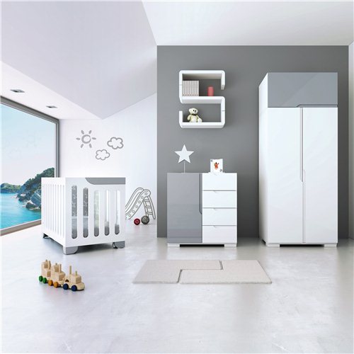 Evolutive small baby chest of drawers (80cm) - D202