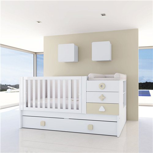 Convertible crib Sero Maths beige · K550