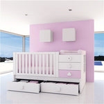 Convertible crib Sero Maths Pink · K550
