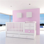 Convertible crib Sero Maths Pink · K550