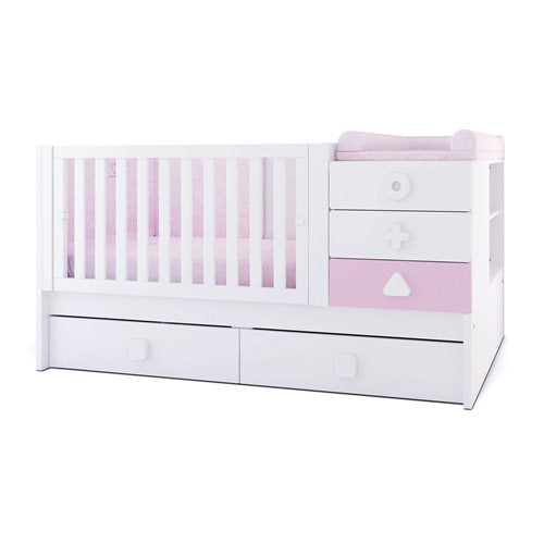 Convertible crib Sero Maths Pink · K550