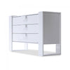 White gloss lacquered chest (117cm) · D233