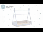 Montessori bed structure HOMY XL GREY 90x200 · NA200-M69