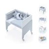 Grey co-sleeping crib EQUO 50x80 · C10-M7778