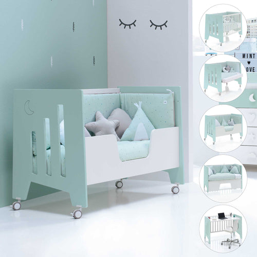 Lit Berceau évolutif bébé 3 en 1 Omni Alondra, berceau design pour bébé et  sa chambre - Le Trésor de Bébé